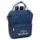 Mochila c/ Asas para Portátil 13” BENETTON Denim Azul Ganga | Ref. 248.642415838
