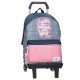 Mochila Escolar Adap. 42cm c/ Carro PEPE JEANS Noni Denim Multicolor | Ref. 186.68223T1