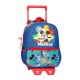 Mochila Pré-Escolar 28cm c/ Carro MICKEY Peek a Boo Azul Marinho | Ref. 186.42221T1