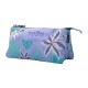 Estojo Escolar Triplo Leaves Tablero TOTTO 4QC Roxo | Ref. 330.AC52ECO01224QC