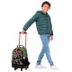 Mochila Escolar com Rodas M 41Cm Argon TOTTO 5D7 Verde | Ref. 330.MJ03AGN00525D7