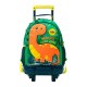 Mochila Escolar com Rodas M 41Cm Dinomax TOTTO 5D6 Verde | Ref. 330.MJ03DNX00525D6