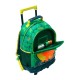 Mochila Escolar com Rodas M 41Cm Dinomax TOTTO 5D6 Verde | Ref. 330.MJ03DNX00525D6