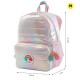 Mochila Escolar Média 40Cm Glowy TOTTO P50 Rosa Brilhante | Ref. 330.MJ04GLW0022P50