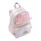 Mochila Escolar Média 40Cm Glowy TOTTO P50 Rosa Brilhante | Ref. 330.MJ04GLW0022P50