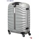 Samsonite Mala/Trolley de Viagem Médio 69cm 4 Rodas Spinner LITE-SHOCK Prata - Ref. X9298V00225
