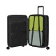 SAMSONITE Mala de Viagem / Trolley Médio 68cm 4R Exp. Restackd Preta | Ref. 92KO600309