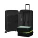 SAMSONITE Mala de Viagem / Trolley Médio 68cm 4R Exp. Restackd Preta | Ref. 92KO600309