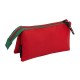 Estojo Escolar Triplo PORTUGAL FPF Vermelho/Verde | Ref. 254.FPF61021