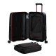 SAMSONITE Mala de Cabine / Trolley 55cm 4R Essens Preto / Vermelho | Ref. 92KM000118