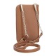 Carteira Bolsa e Porta Telemóvel PEPE JEANS Elia Castanha | Ref. 186.7945332