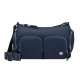 SAMSONITE Bolsa de Ombro c/ 2 Bolsos Frontais Karissa Evo Azul Noite | Ref. 92KP200341