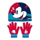 Conjunto de Gorro e Luvas Infantil 51/54 MICKEY Vermelho/Azul | Ref. 248.WD14764