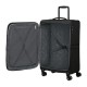 AMERICAN TOURISTER Mala de Cabine 55cm 4R Coated Exp. SummerRide Preta | Ref. 92ME710509 AMERICAN TOURISTER Mala de Cabine 55cm 4R Coated Exp. SummerRide Preta | Ref. 92ME710509