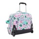 Mochila Escolar com Rodas KIPLING Giorno Aqua Blossom | Ref. 187.40KI53687EC