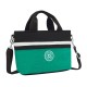 Mala de Duas Alças KIPLING Minta Deep Green Black Block | Ref. 187.40KI63706NT