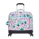 Pasta Escolar com 4 Rodas KIPLING New Storia Aqua Blossom | Ref. 187.40KI48477EC