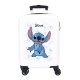 Mala de Cabine / Trolley 50cm 4R STITCH Happy Branco/Preto | Ref. 186.4381342