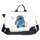 Mala de Viagem Infantil ABS 4 Rodas Easyjet STITCH Exited Branca | Ref. 186.4371041
