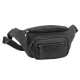 Bolsa de Cintura c/ Bolso Frontal MATTIES Canvas Preta | Ref. 132.4016720