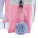 Mochila Infantil 23cm STITCH 2100005679 Rosa/Prateado | Ref. 299.2100005679