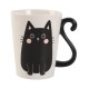 Caneca de Cerâmica iTOTAL Black Cat Preto | Ref. 343.XL2391