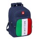 Mochila Escolar Adap. 42cm 2C BENETTON Flag Azul Marinho, Modelo: Mochila 42cm 2C Adap., Cor: Flag