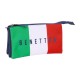 Estojo Escolar Triplo BENETTON Flag Azul Marinho | Ref. 248.812506744
