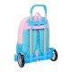 Mochila Escolar 46Cm c/ Carro Evolution BENETTON Unique Azul/Rosa | Ref. 248.612552860