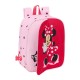 Mochila de Criança Adap. 27Cm Front-Inter MINNIE Naive Rosa Claro | Ref. 248.612512232