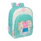 Mochila Infantil Adap. 34Cm PEPPA PIG Pretty Flowers Turquesa | Ref. 248.612390185 Mochila Infantil Adap. 34Cm PEPPA PIG Pretty Flowers Turquesa | Ref. 248.612390185