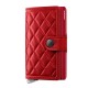 Carteira SECRID Premium Miniwallet Emboss Diamond Red | Ref. 297.MED-R