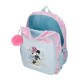 Mochila Escolar Adap. 40Cm c/ Carro MINNIE Happy Azul Claro | Ref. 186.49223T2