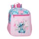 Mochila Pré-Escolar 28Cm STITCH Heart Rosa | Ref. 186.4982142