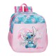 Mochila Pré-Escolar Adap. 25Cm STITCH Heart Rosa | Ref. 186.49820D2