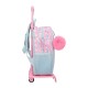 Mochila Pré-Escolar Adap. 28Cm c/ Carro MINNIE Happy Azul Claro | Ref. 186.49221T2