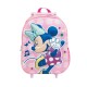 Mochila Infantil 31cm c/ Rodas MINNIE Singing 3D Rosa | Ref. 299.2100006185 Mochila Infantil 31cm c/ Rodas MINNIE Singing 3D Rosa | Ref. 299.2100006185