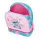 Mochila Pequena 28Cm c/ Porta Merendas STITCH Heart Rosa | Ref. 186.4982742