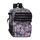 Mochila Escolar/Cabine 40x28x20 cm Vueling/Wizz ENSO Fleur Folhas | Ref. 186.9872624