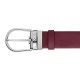 Cinto de Couro Saffiano MONTBLANC Fivela Ferradura 35mm Cassis | Ref. 238.199630 Cinto de Couro Saffiano MONTBLANC Fivela Ferradura 35mm Cassis | Ref. 238.199630