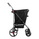 ROLSER Carro de Compras Basket MF 4B 4 Rodas 58L Preto | Ref. 253.010295