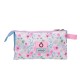 Estojo Escolar Triplo ENSO Full of Flowers Lilás | Ref. 186.9774321