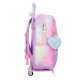 Mochila Pré-Escolar 33cm Adap. c/ Carro ENSO Free Spirit Rosa | Ref. 186.98323T1
