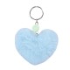 Porta-Chaves ENSO Pompóm Coração Azul | Ref. 186.97402A3