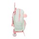 Mochila Escolar Adap. 42Cm c/ Carro MOVOM Enchanted Florest Menta | Ref. 186.37424T1