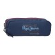 Estojo Escolar Retangular PEPE JEANS Seldon Azul Marinho | Ref. 186.6964021