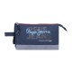Estojo Escolar Triplo PEPE JEANS Seldon Azul Marinho | Ref. 186.6964321