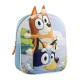 Mochila Infantil 27cm BLUEY 3D Aplicações Azul | Ref. 299.2100005846