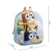 Mochila Infantil 27cm BLUEY 3D Aplicações Azul | Ref. 299.2100005846