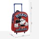Mochila Infantil Trolley 31cm MICKEY 3D Vermelha | Ref. 299.2100006180